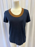 Akris Wool Short Sleeve Crewneck