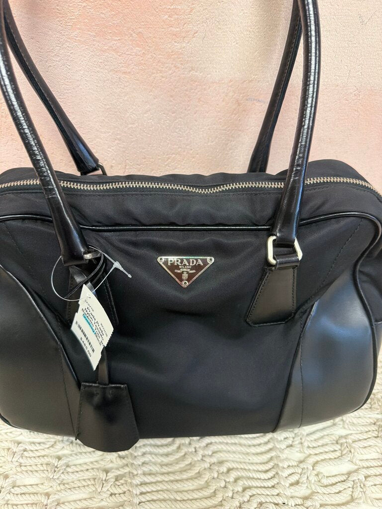 Prada Nylon Tessuto Bauletto Tote w/ Dustbag