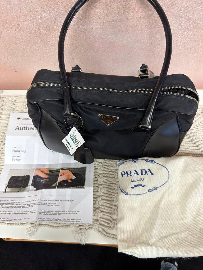 Prada Nylon Tessuto Bauletto Tote w/ Dustbag