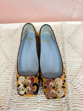 Frances Valentine Ponyhair Embellished Flat