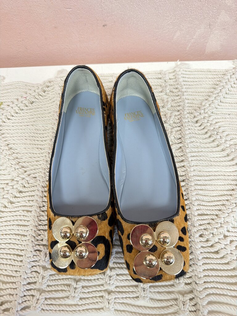 Frances Valentine Ponyhair Embellished Flat