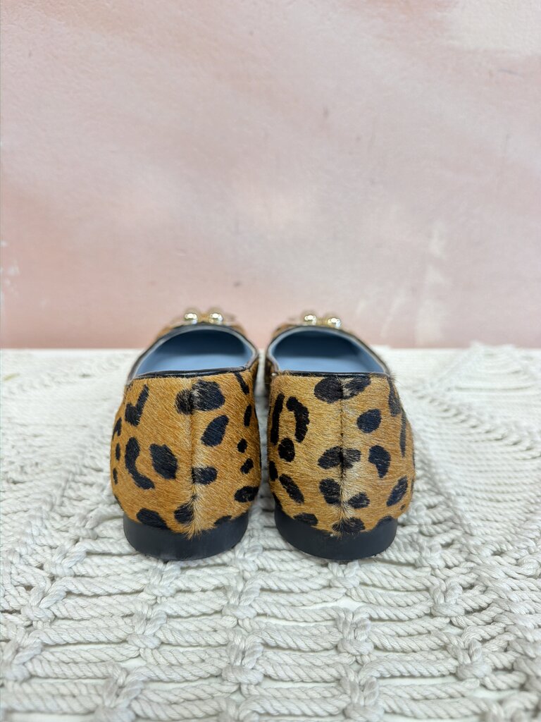 Frances Valentine Ponyhair Embellished Flat