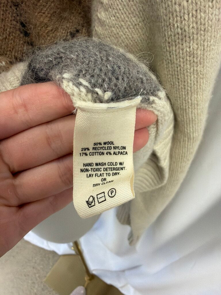 Alex Mill Argyle V-Neck Sweater NWT