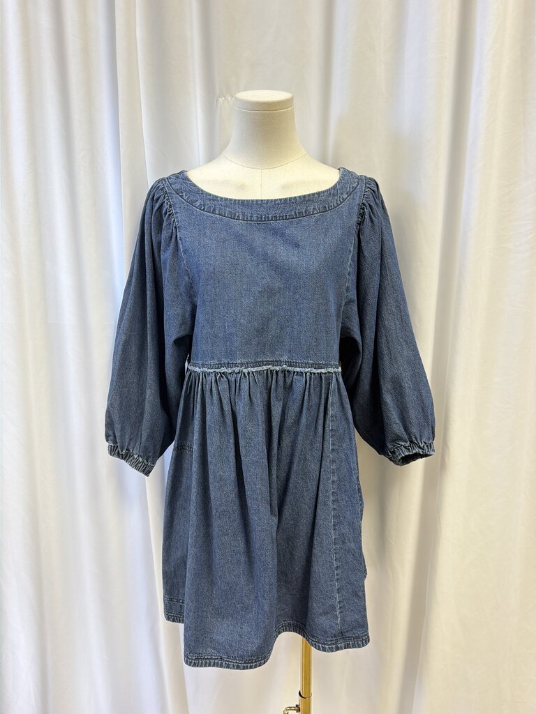 Free People Denim Baby Doll Dress