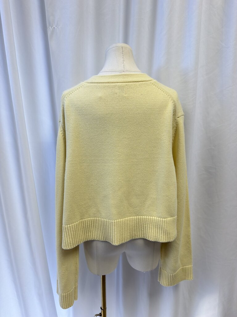 Helsa Button Up Cropped Sweater