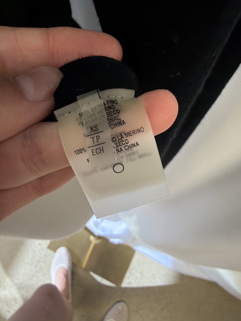 Elie Tahari Embellished Merino Wool Long Sleeve