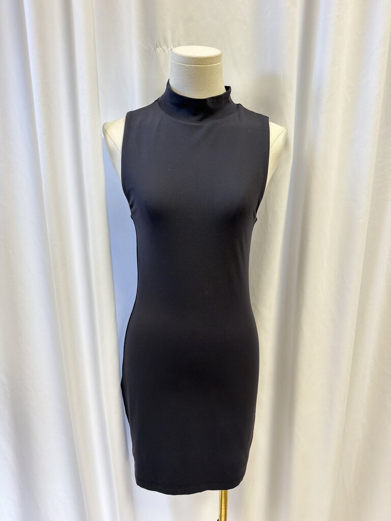 Babaton Sleeveless Mock Neck Mini Dress