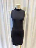 Babaton Sleeveless Mock Neck Mini Dress
