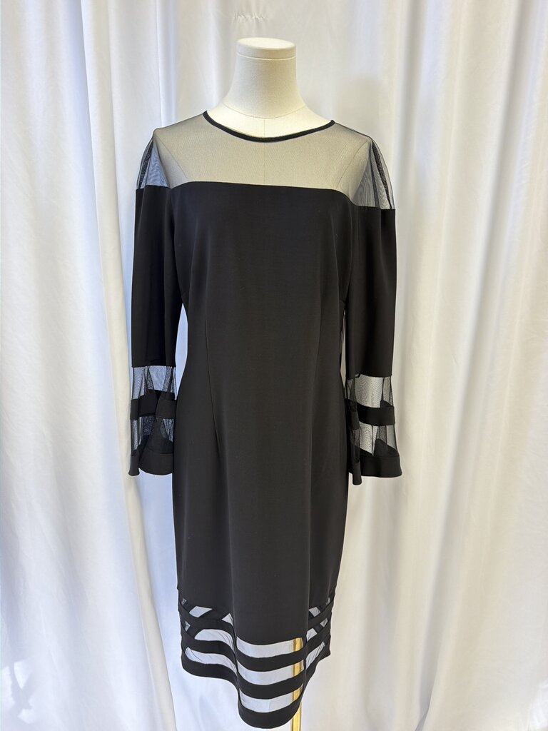 Aqua Mesh Detail Cocktail Dress NWT