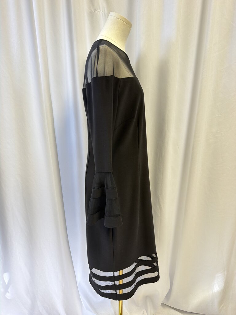 Aqua Mesh Detail Cocktail Dress NWT