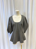 Apiece Apart Scoop Neck Puff Sleeve Top