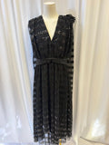 Halpern Embellished Cape Maxi Dress