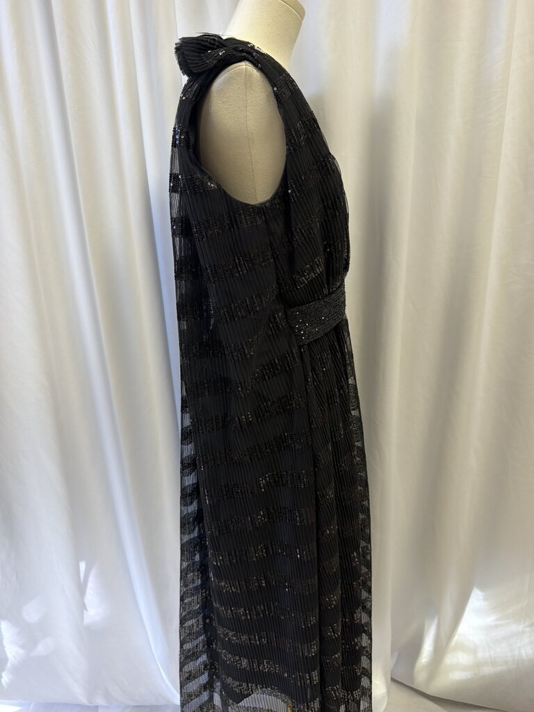 Halpern Embellished Cape Maxi Dress