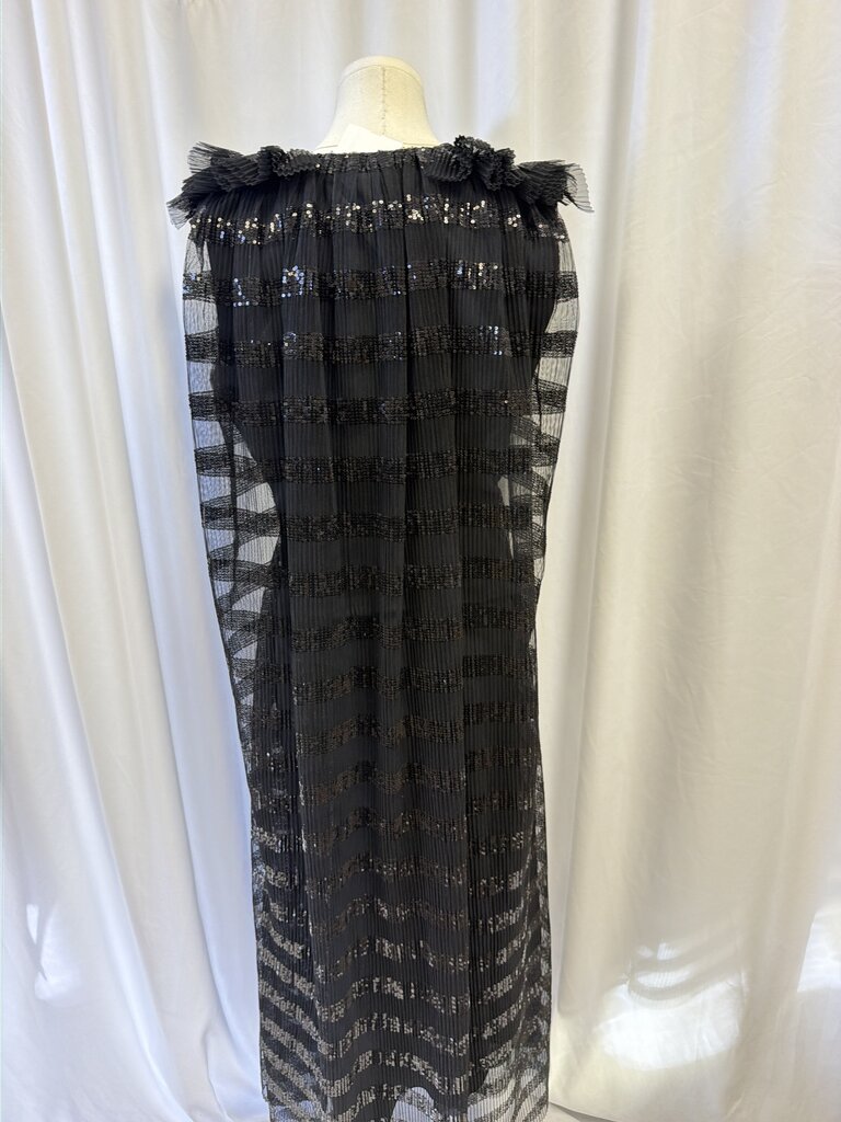 Halpern Embellished Cape Maxi Dress