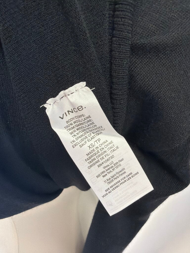 Vince Wool Long Sleeve Mock Neck Sweater