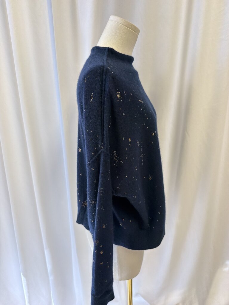 Pilcro Cashmere Metallic Print Sweater