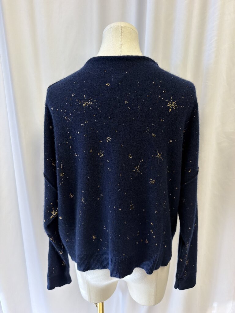 Pilcro Cashmere Metallic Print Sweater