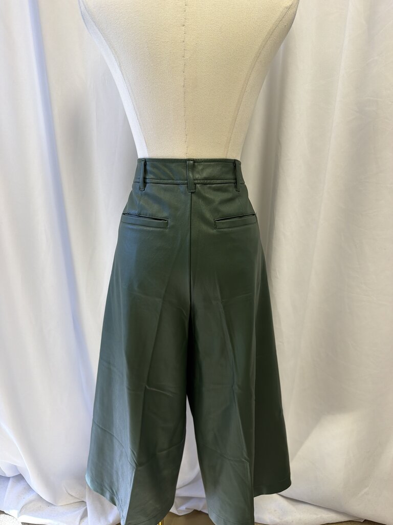 Anthropologie Vegan Leather Bermuda Short