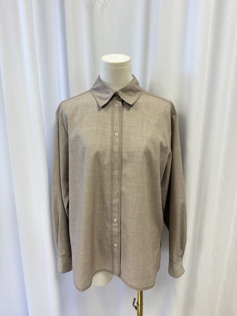 Reiss Top Stitched Button Up