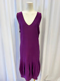 YSL Vintage Bubble Hem Deep V-Neck Dress