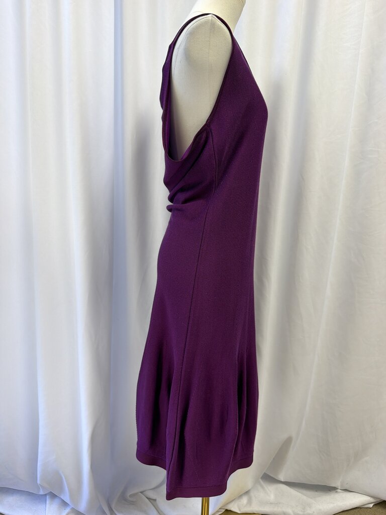 YSL Vintage Bubble Hem Deep V-Neck Dress