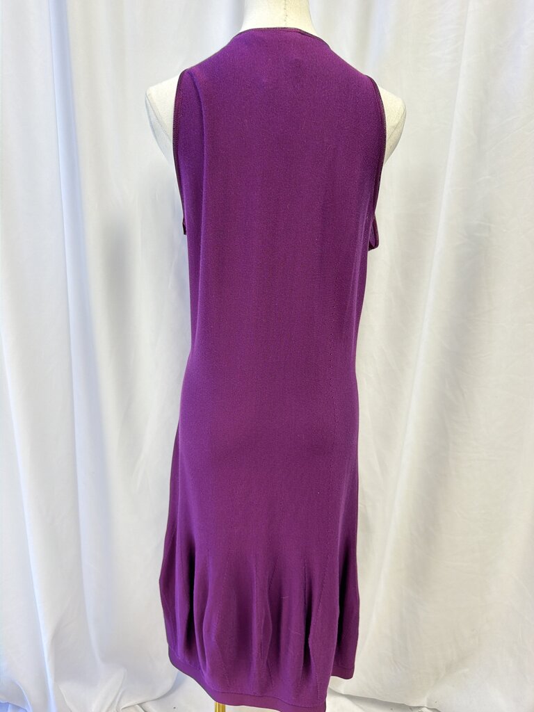 YSL Vintage Bubble Hem Deep V-Neck Dress