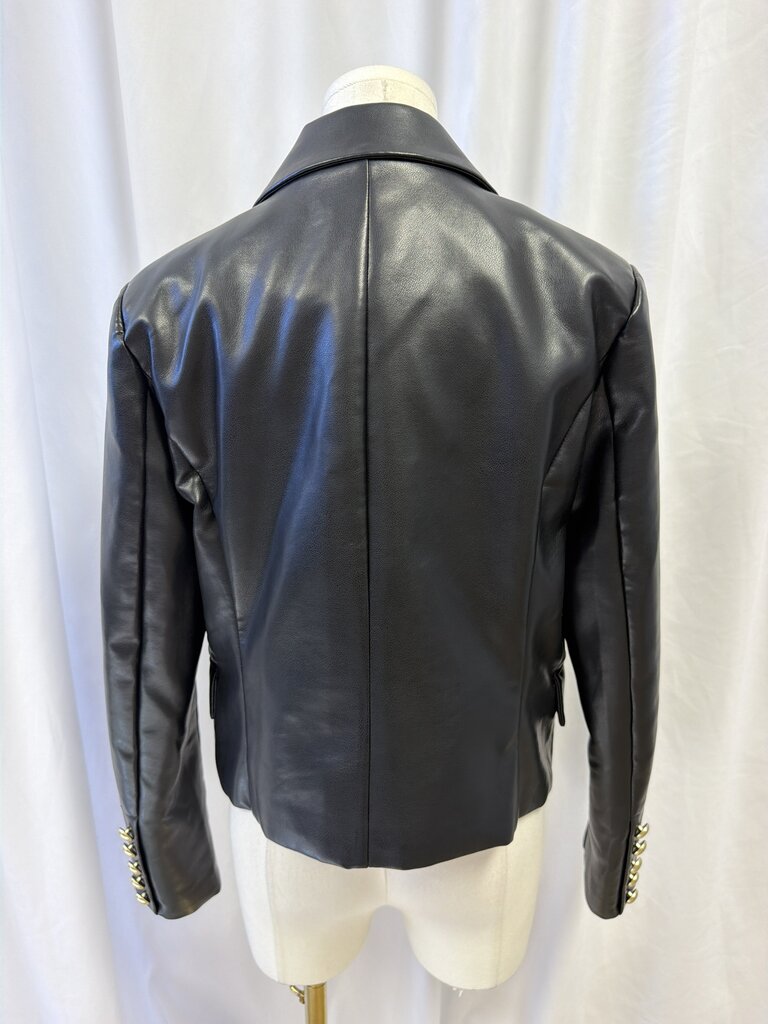 Avec Les Filles Vegan Leather Blazer