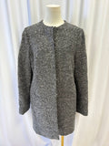 Blue Les Copains Wool Blend Sequin Jacket