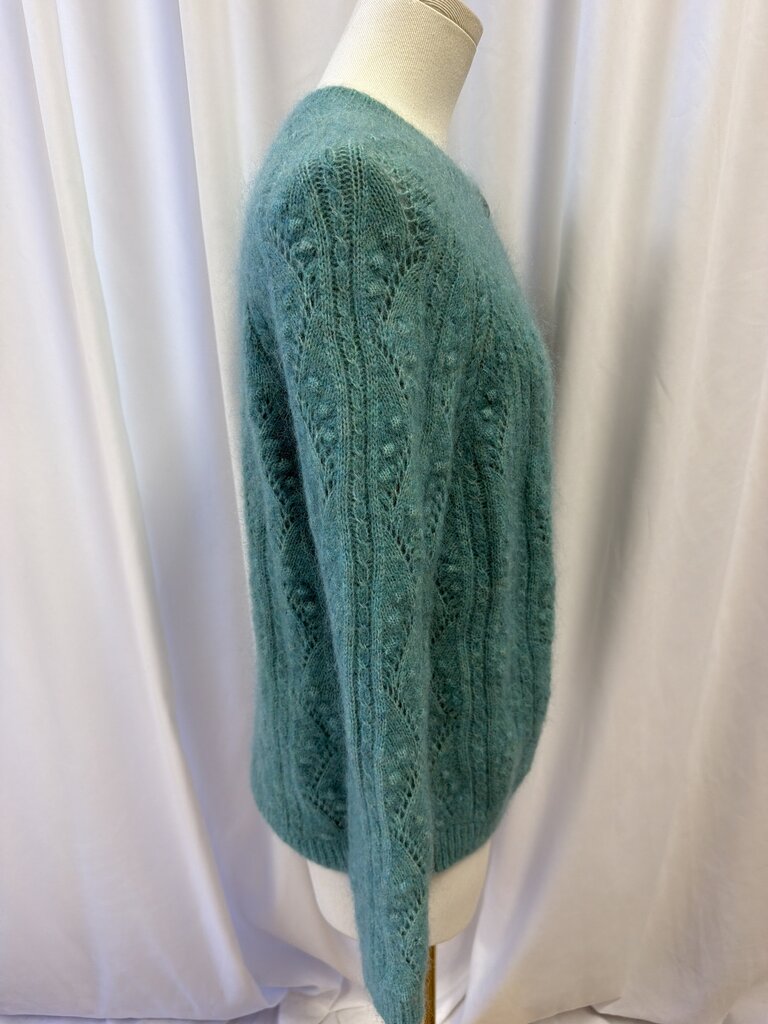La Maille Sezane Pattern Mohair/Wool Blend Cardigan