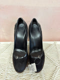 Gucci Suede Wooden Platform Vintage Pump w/ Box & Dustbag (As Is)