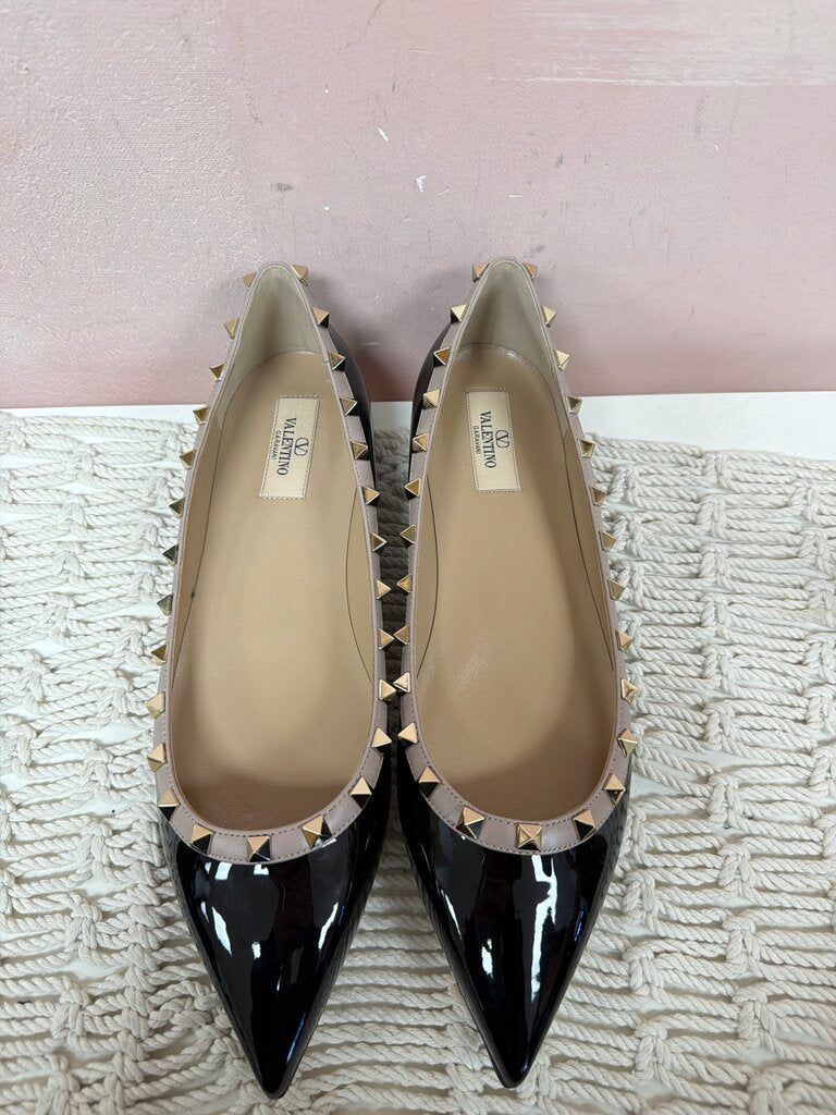 Valentino Patent Rockstud Flat NWT w/ Box & Dustbag (Originally $950)