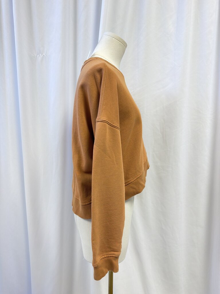Staud Cropped Crewneck Sweatshirt