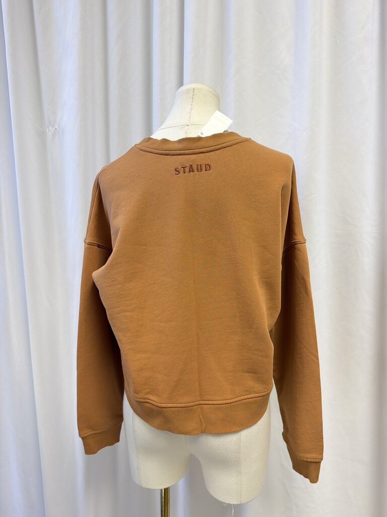 Staud Cropped Crewneck Sweatshirt