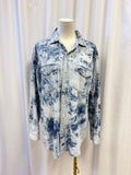 Mother Tie Dye Cotton Chambray Shirt