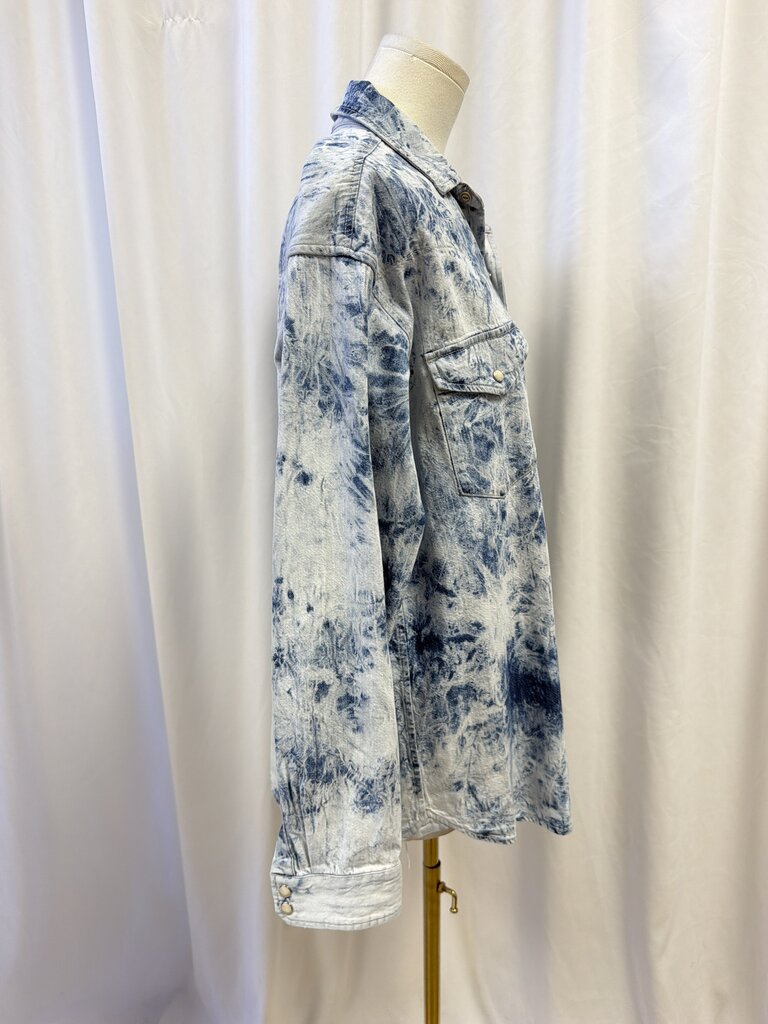 Mother Tie Dye Cotton Chambray Shirt