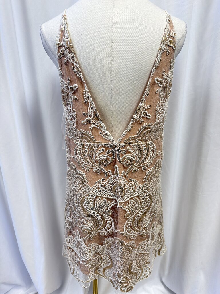 Free People Lace Sequin Mini Dress