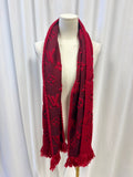 Louis Vuitton Monogram Wool/Silk Blend Fringe Scarf (As Is)