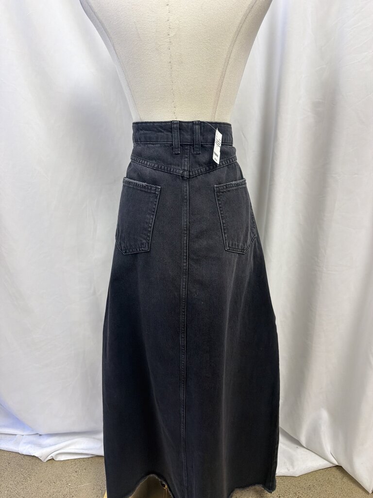 Free People Denim Maxi Skirt