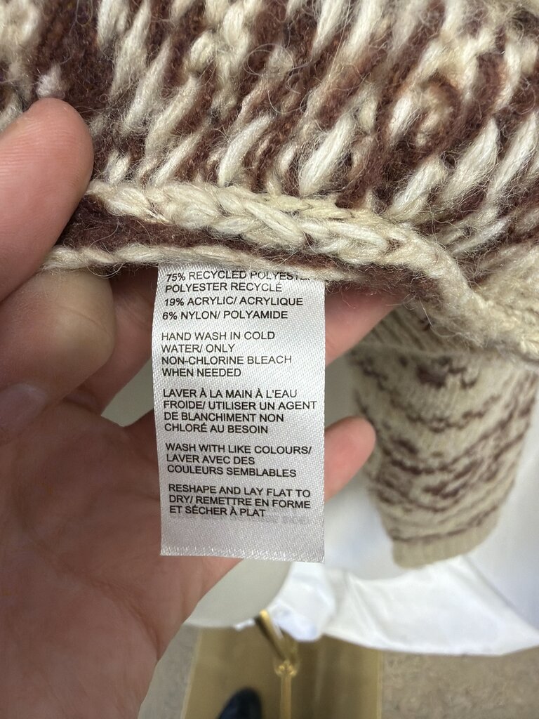Saks Crew Neck Printed Sweater