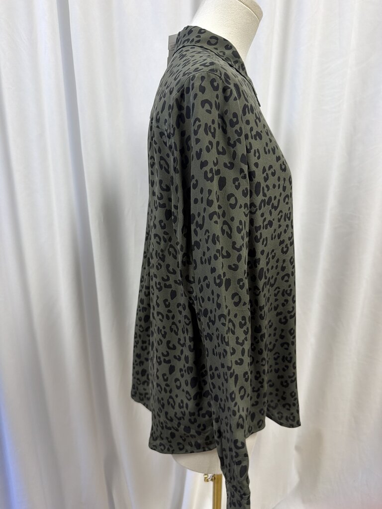 Rails Silk Animal Print Blouse