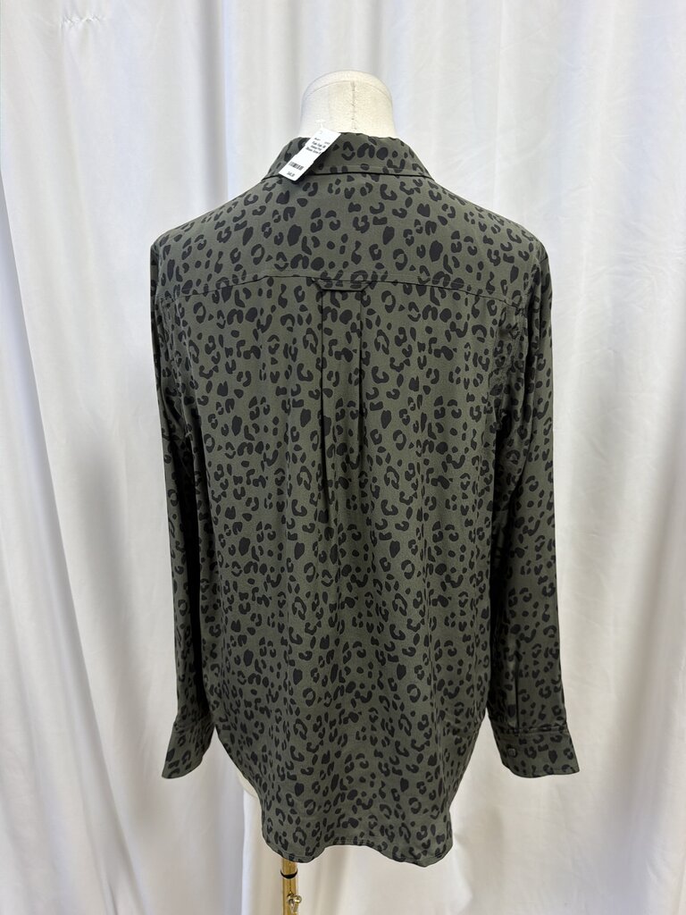 Rails Silk Animal Print Blouse