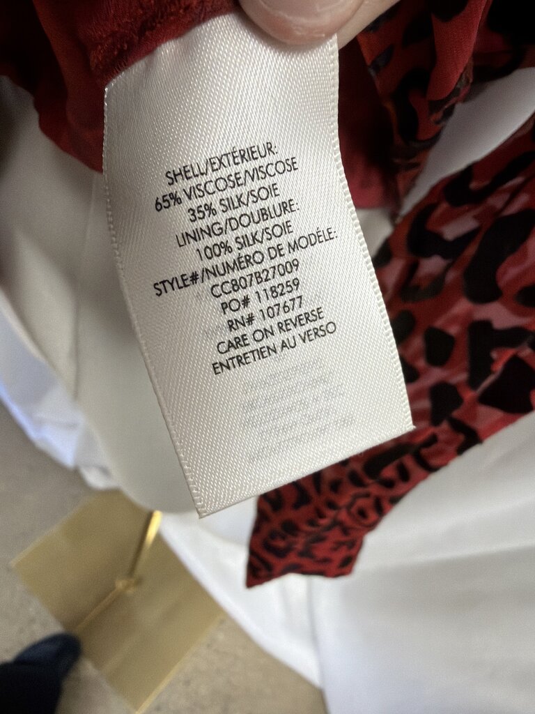 Alice + Olivia Silk Animal Print Blouse