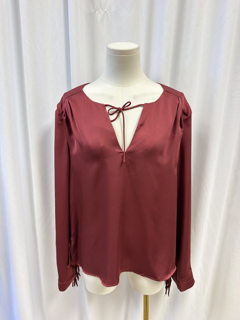 Brochu Walker Fringe Sleeve Blouse