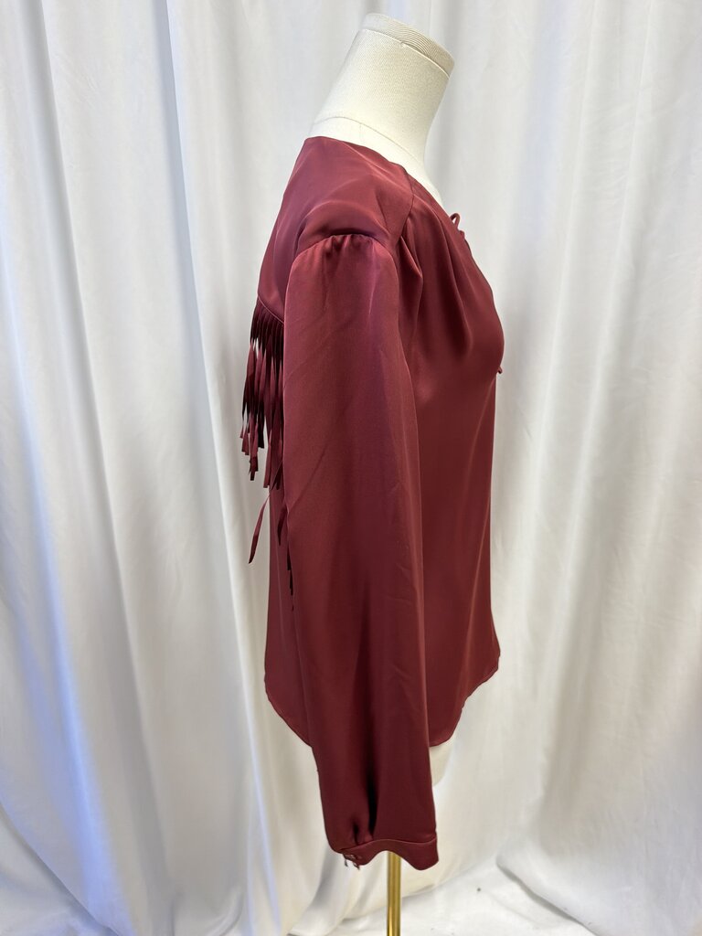 Brochu Walker Fringe Sleeve Blouse
