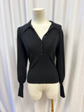 A.L.C. Puff Long Sleeve Ribbed Top