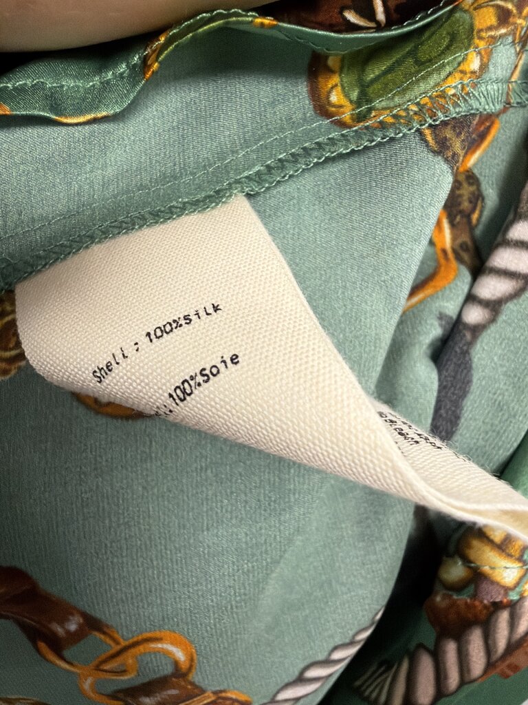 L'Agence Graphic Silk Blouse