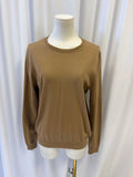 Burberry Brit Plaid Patchwork Elbow Merino Wool Sweater
