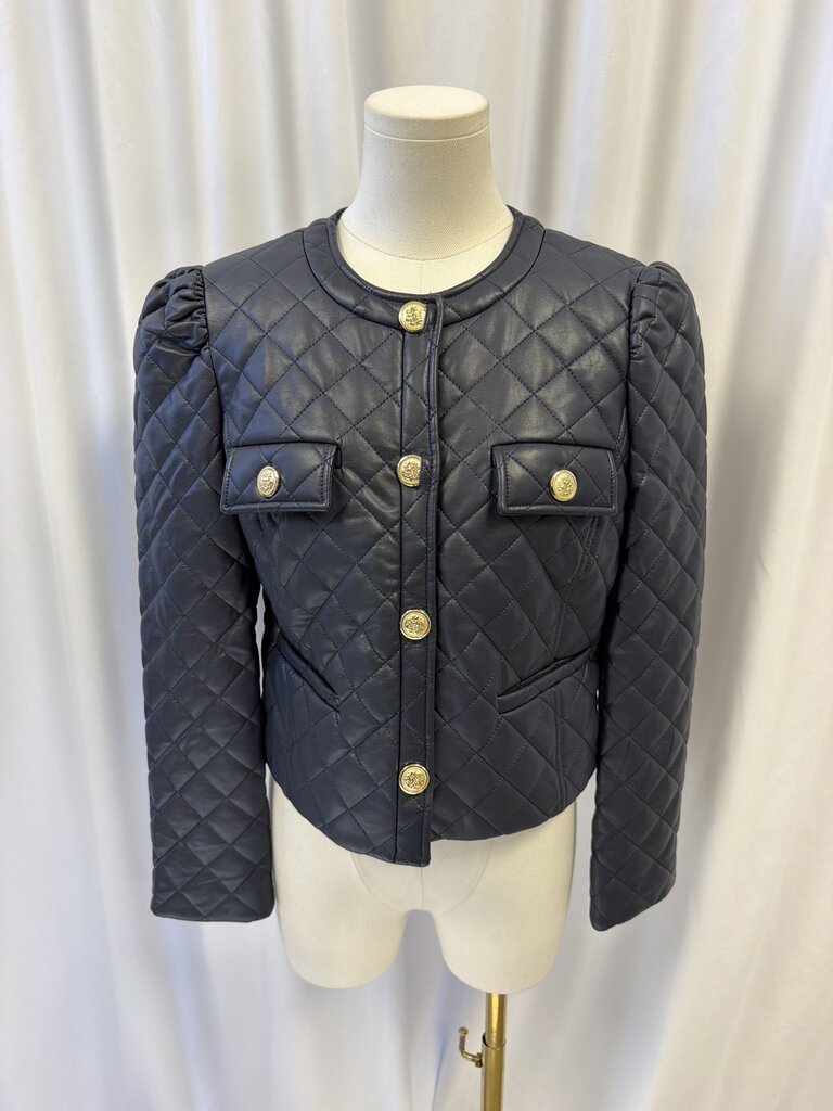 J. Society Quilted Vegan Leather Jacket NWT