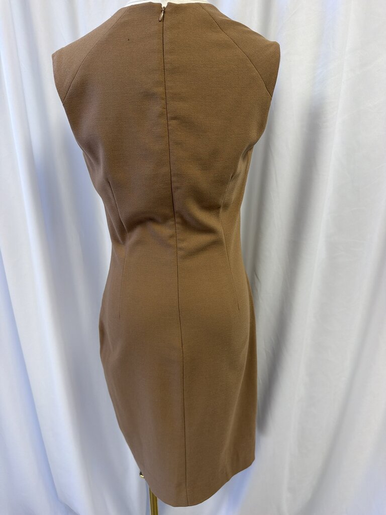 L'Agence Wool Blend V-Neck Mini Dress