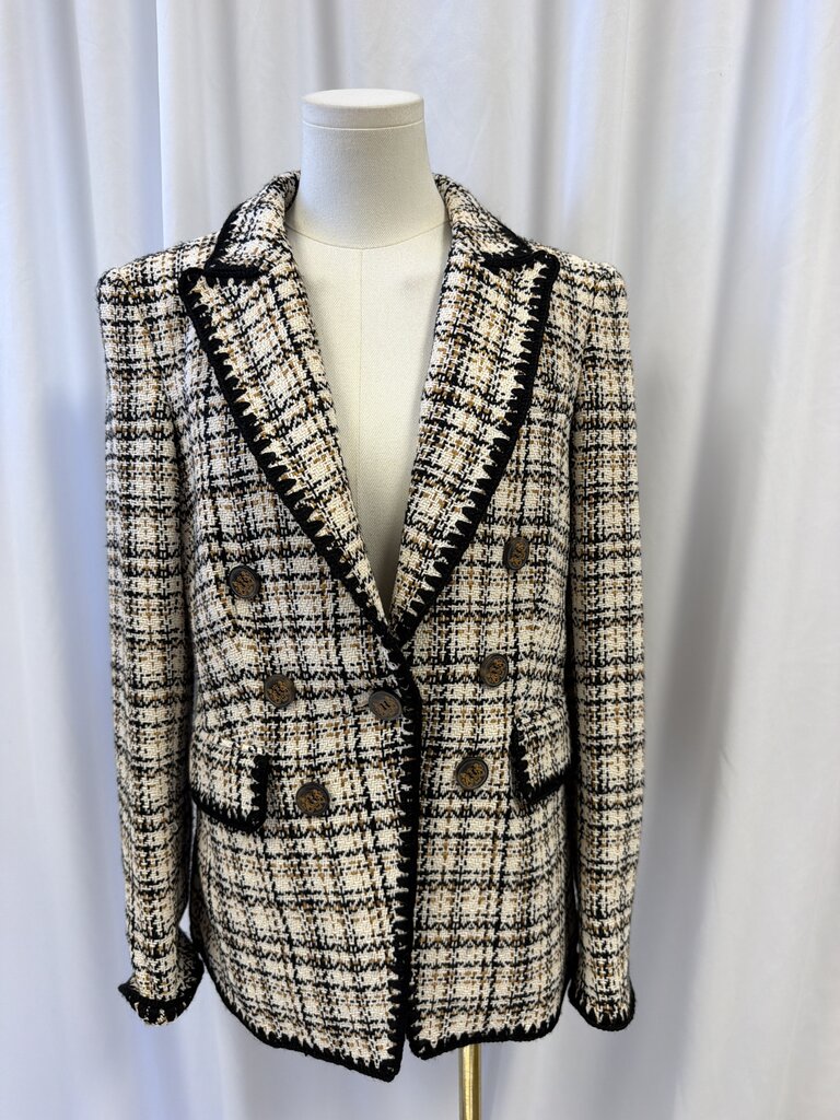 Veronica Beard Tweed Print Blazer